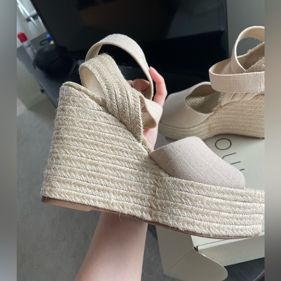 NWT Sam Edelman Vada Espadrille Platform Wedge Sandal Heels - Picture 9 of 11